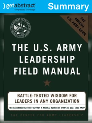 cover image of The U.S. Army Leadership Field Manual (Summary)
